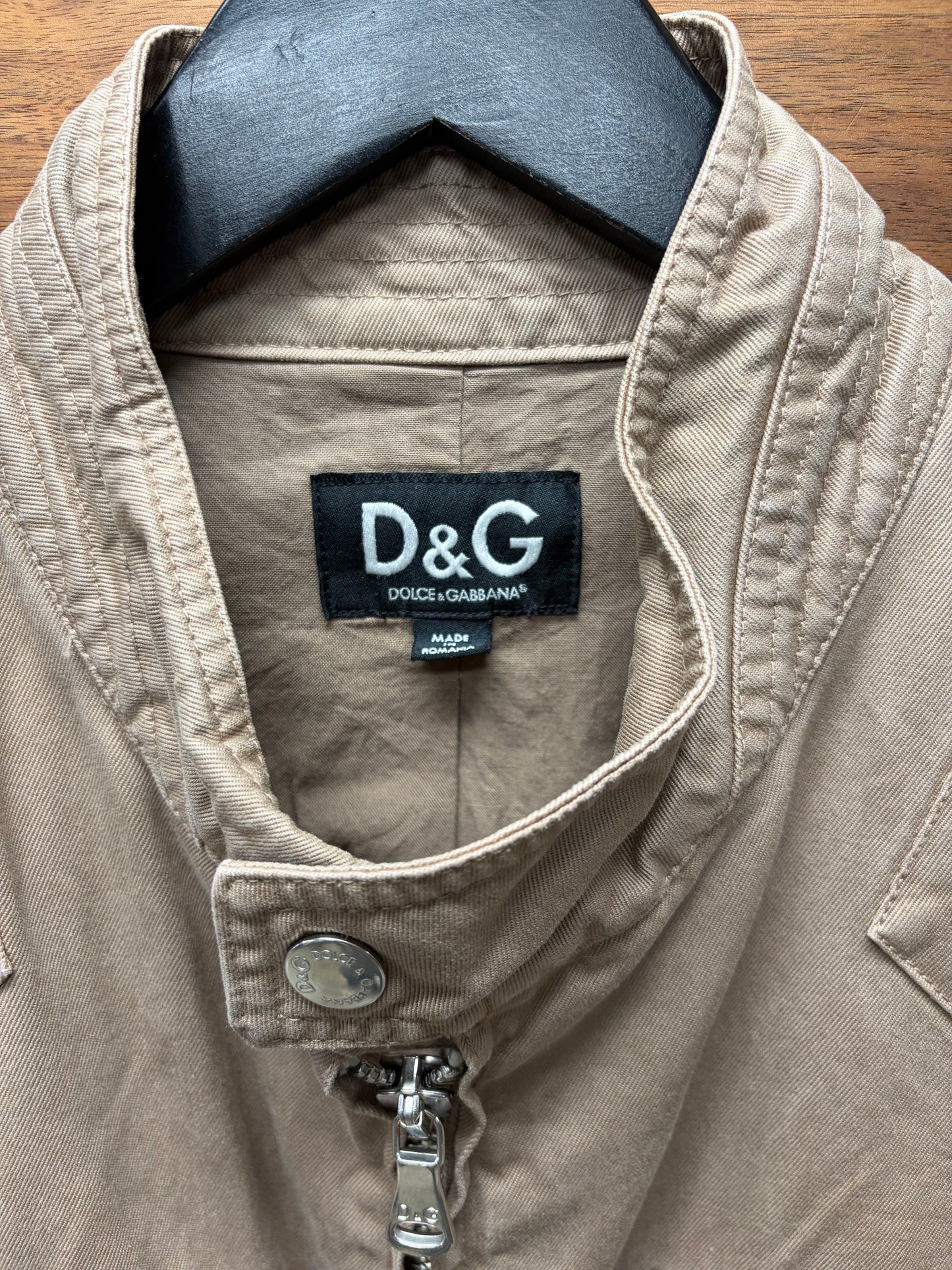 Dolce & Gabbana Military Inspired Heavy Cotton Cargo Jacket