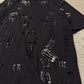 SS2011 Balmain by Christophe Decarnin ‘Safety Pin’ Distressed Black T-Shirt