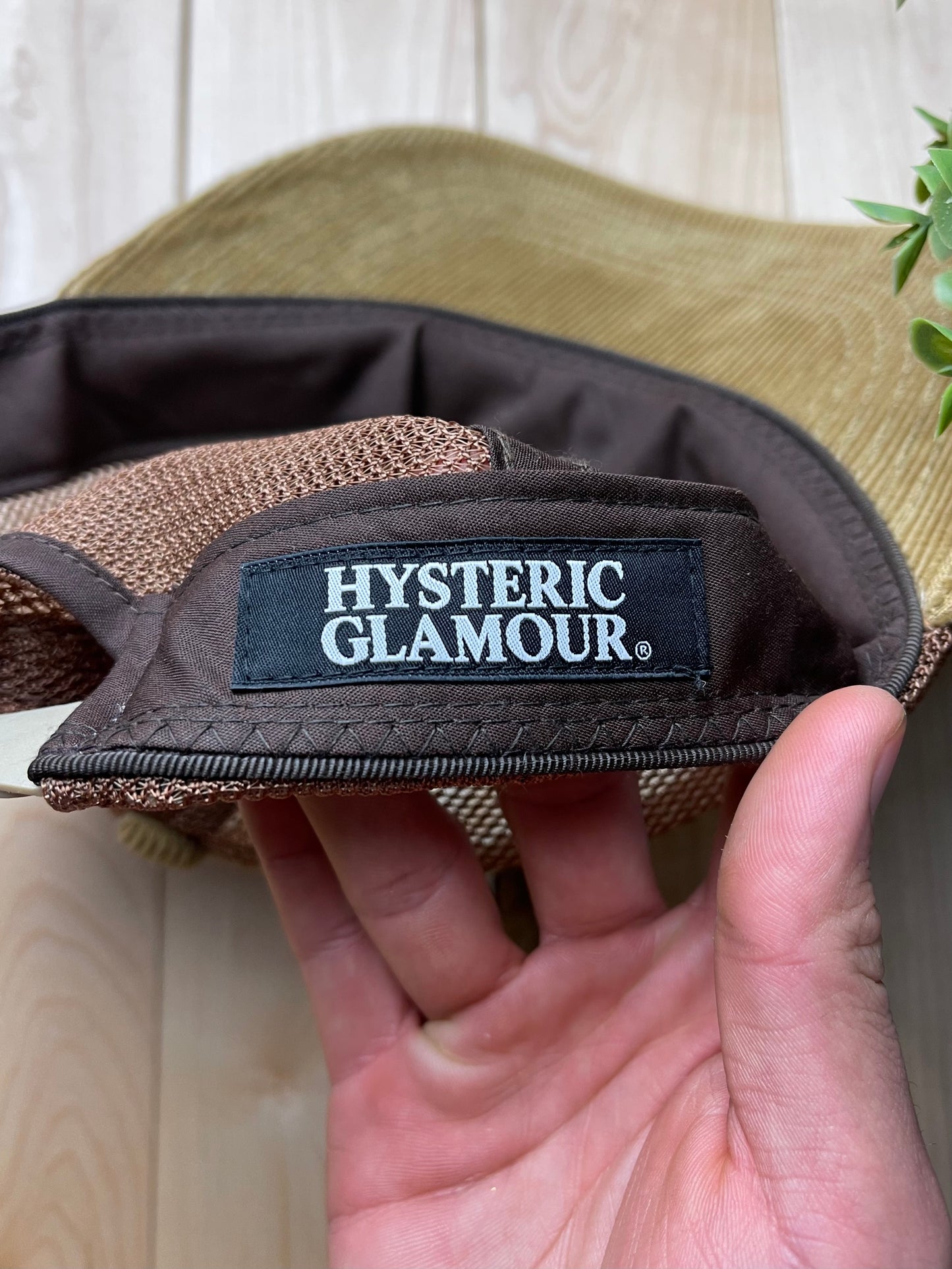 Hysteric Glamour Chain Stitch Corduroy Snapback Trucker Hat