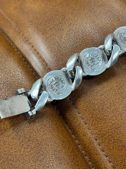 Chrome Hearts ‘Fleur De Lis’ Link 925 Silver Bracelet