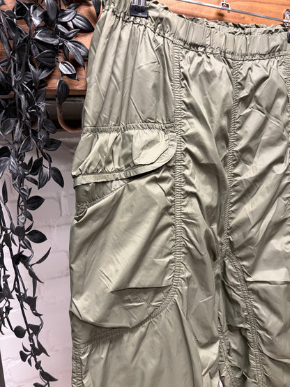 Yohji Yamamoto Y’s for Living’ Green Parachute Cargo Shorts