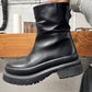 Valentino ‘Garavani’ Rockstud Leather  Chunky Boots