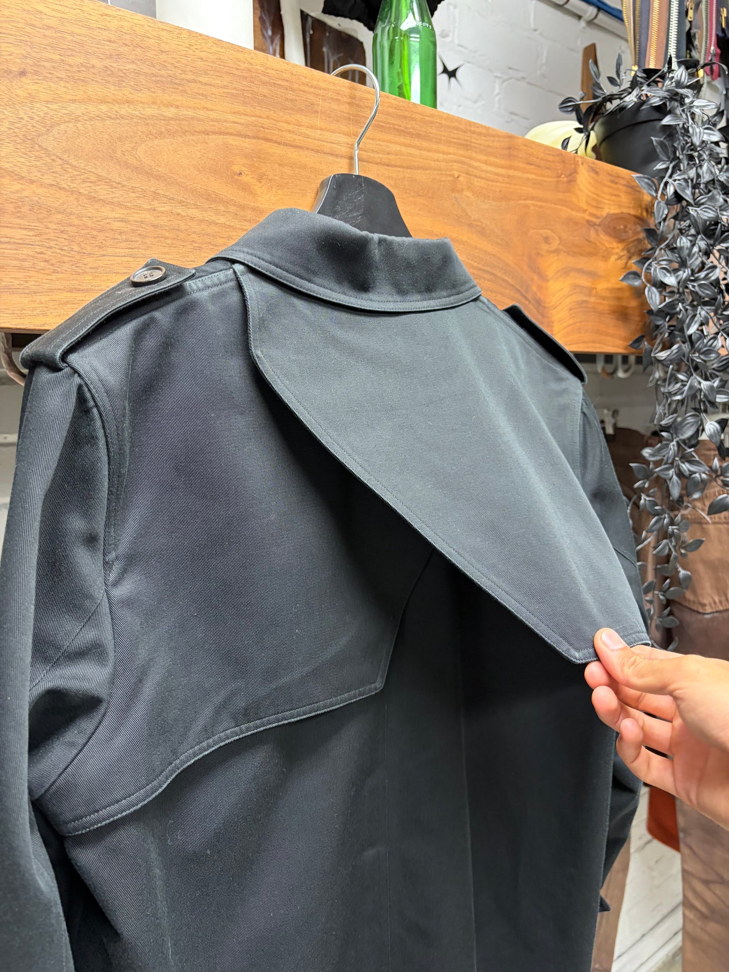 SS2006 Dior Homme by Hedi Slimane ‘The World was a Mess by but His Hair Was Perfect’ Black Runway Trench Coat