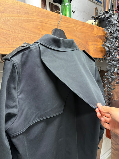 SS2006 Dior Homme by Hedi Slimane ‘The World was a Mess by but His Hair Was Perfect’ Black Runway Trench Coat