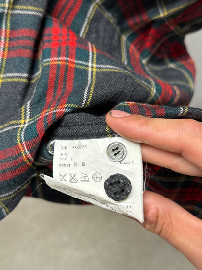 2012 Comme Des Garçons Homme Plus Plaid Short Sleeve Shirt