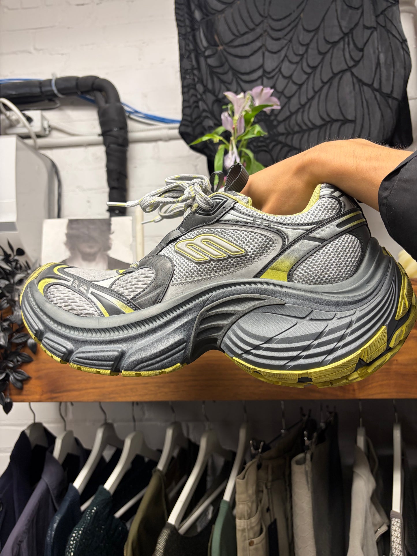 Balenciaga ‘10XL’ Yellow/Grey Oversized Low Top Sneakers