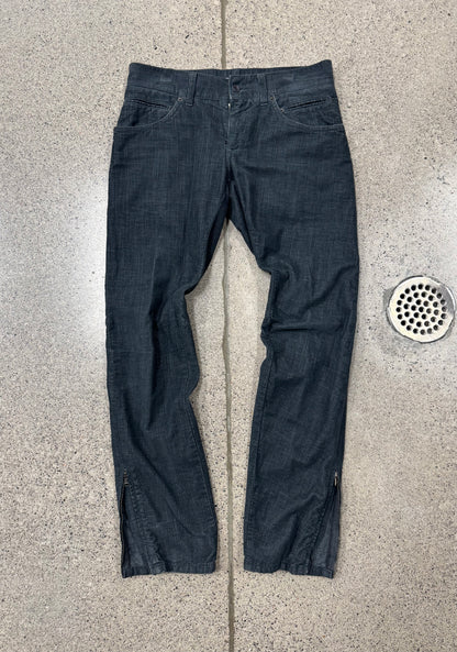 2000s Dolce & Gabbana Zipper Flared Leg Denim