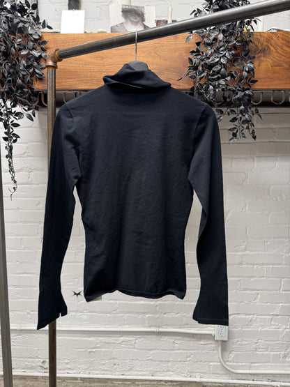 2020 Balenciaga ‘Thumbhole’ Black Cotton Bodysuit