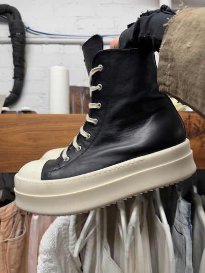 Rick Owens DRKSHDW ‘Double Bumper’ Ramones Leather High Top Sneakers