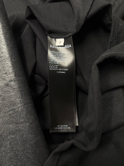 SS2023 Balenciaga ‘Paris Moon’ Mudshow Wax Distressed Long Sleeve Shirt