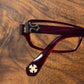 Chrome Hearts ‘Hell Bent’ Red/Silver Prescription Glasses
