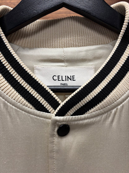 SS2020 Celine by Hedi Slimane ‘Nostalgia’ Silk Bomber Jacket