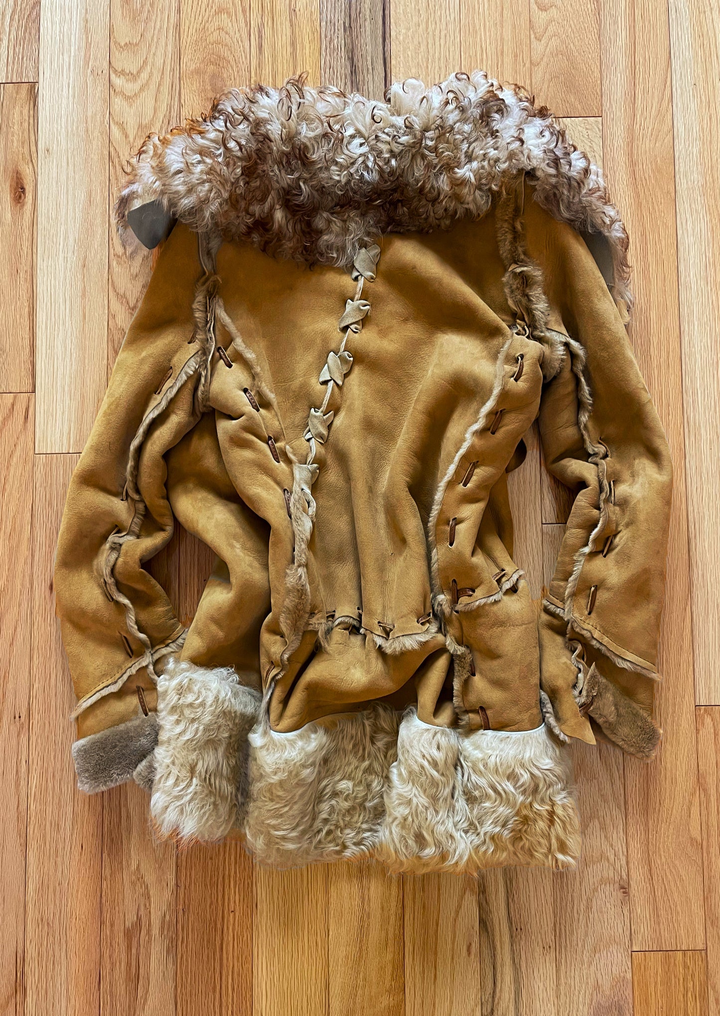 Early 2000’s Dolce & Gabbana ‘Sheepskin Fur’ Raw Hide Leather Jacket