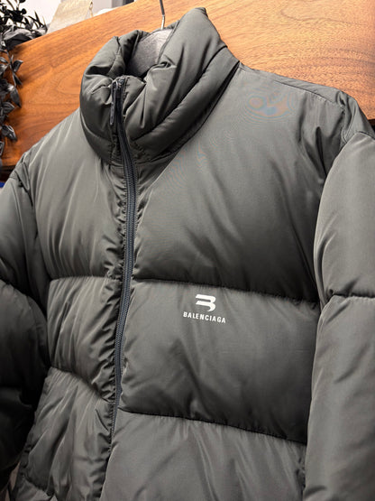 Balenciaga ‘Sports Icon Logo’ Black Down Filled Puffer Jacket