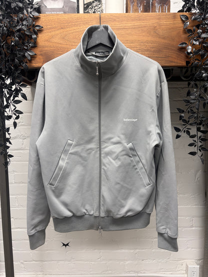 SS2017 Balenciaga ‘Minimal Logo’ Grey Zip-Up Track Jacket