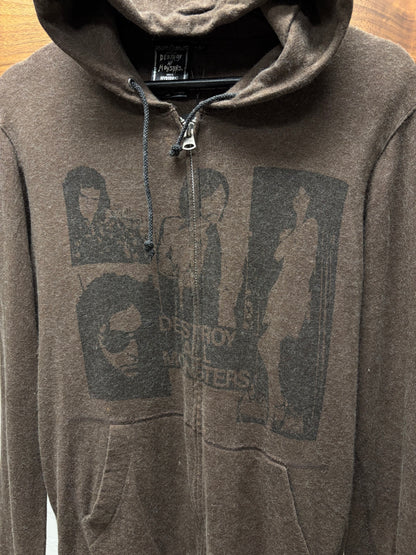 Hysteric Glamour ‘See no Evil’ Brown Graphic Zip-Up Hoodie