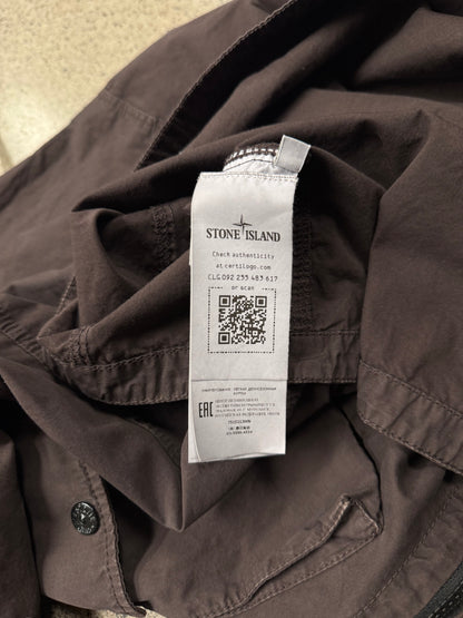 Stone Island ‘Brushed Cotton’ Zip-Up Work Shirt