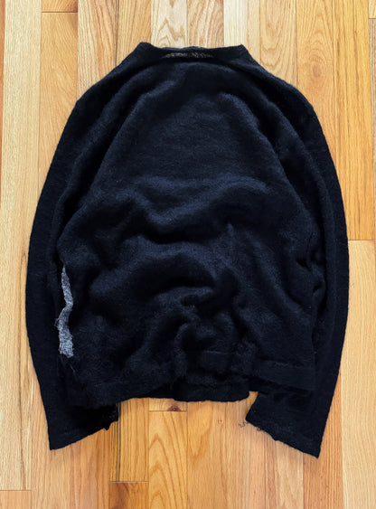 AW2004 Yohji Yamamoto Pour Homme Alpaca “Burnt’ Knit Sweater
