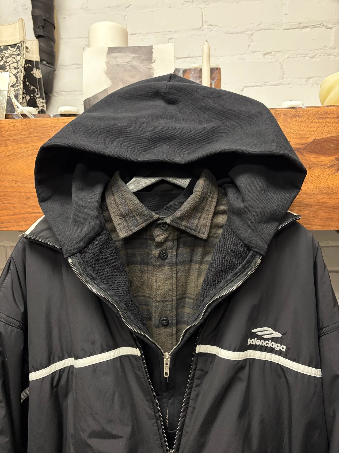 SS2024 Balenciaga ‘Sports Icon’ Quad Layered Jacket/Hoodie/Flannel/T-Shirt