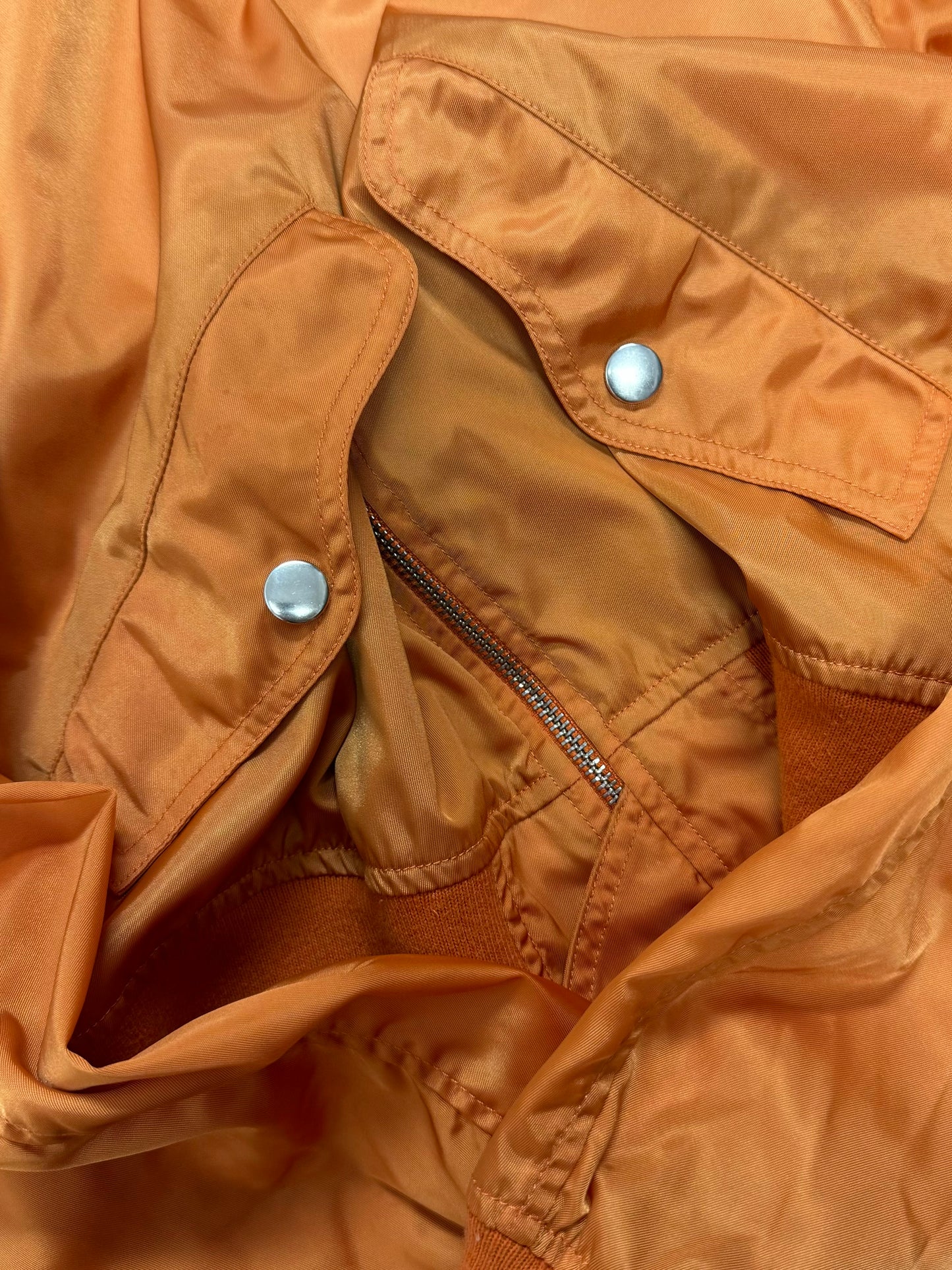 SS2016 Maison Margiela Orange Nylon MA-1 Bomber Jacket