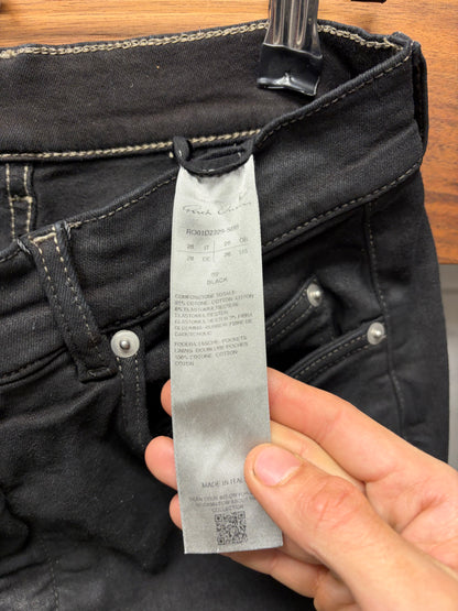 SS2024 Rick Owens ‘Lido’ Black ‘Bolans’ Flared Leg Denim