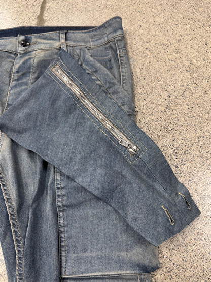 SS2019 Rick Owens ‘Memphis Cut’ Washed Blue Denim