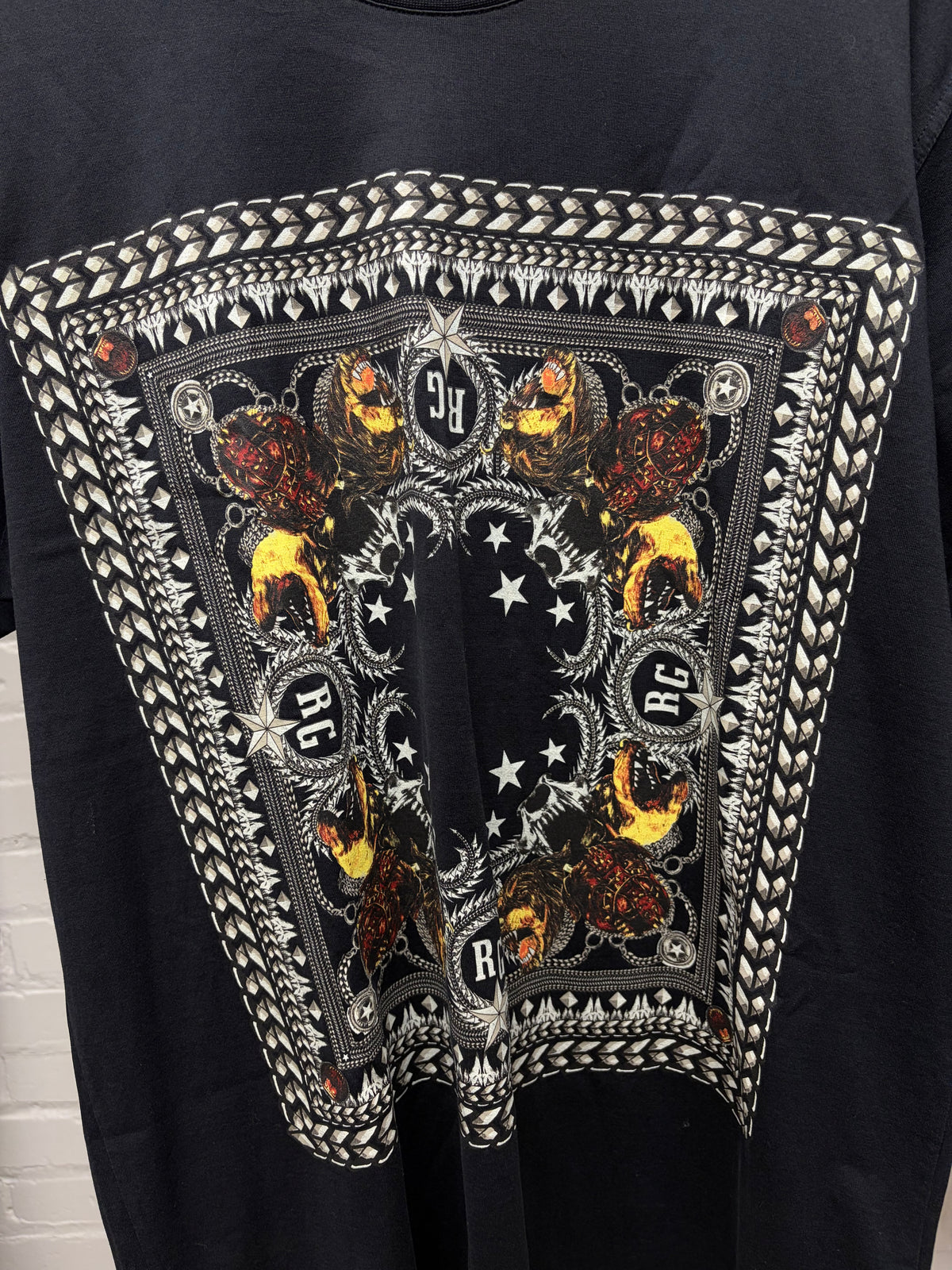 AW2011 Givenchy by Ricardo Tisci ‘Rottweiler Crest’ Black Graphic T-Shirt