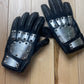 Kadoya ‘Hammer’ Armoured Calfskin Leather Gloves