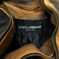 Dolce & Gabbana Mainline Rustic Brown ‘Napoleon’ Leather Jacket