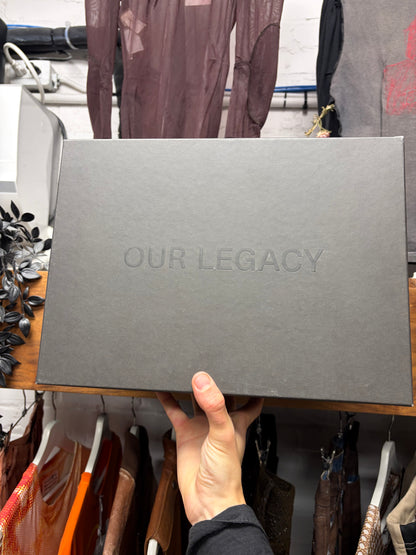 Our Legacy Black Leather ‘Cuban’ Pointed Toe Chelsea Boots