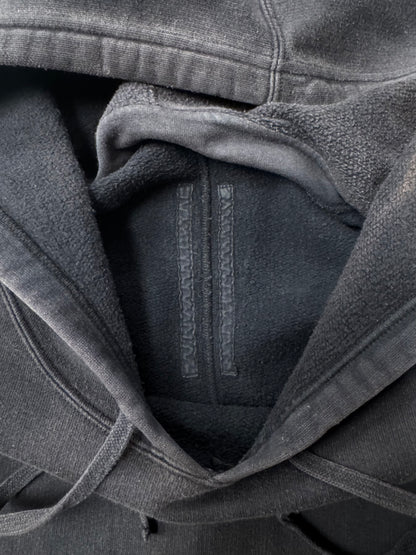 2000s Rick Owens Sun Faded ‘Dust’ Brown Pullover Hoodie