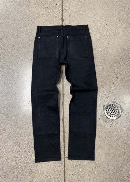 Hood by Air ‘Spellout Logo’ Zipper Knee Denim