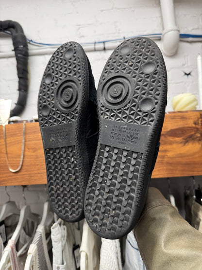 Maison Margiela G.A.T. Black Leather Low Top Sneakers