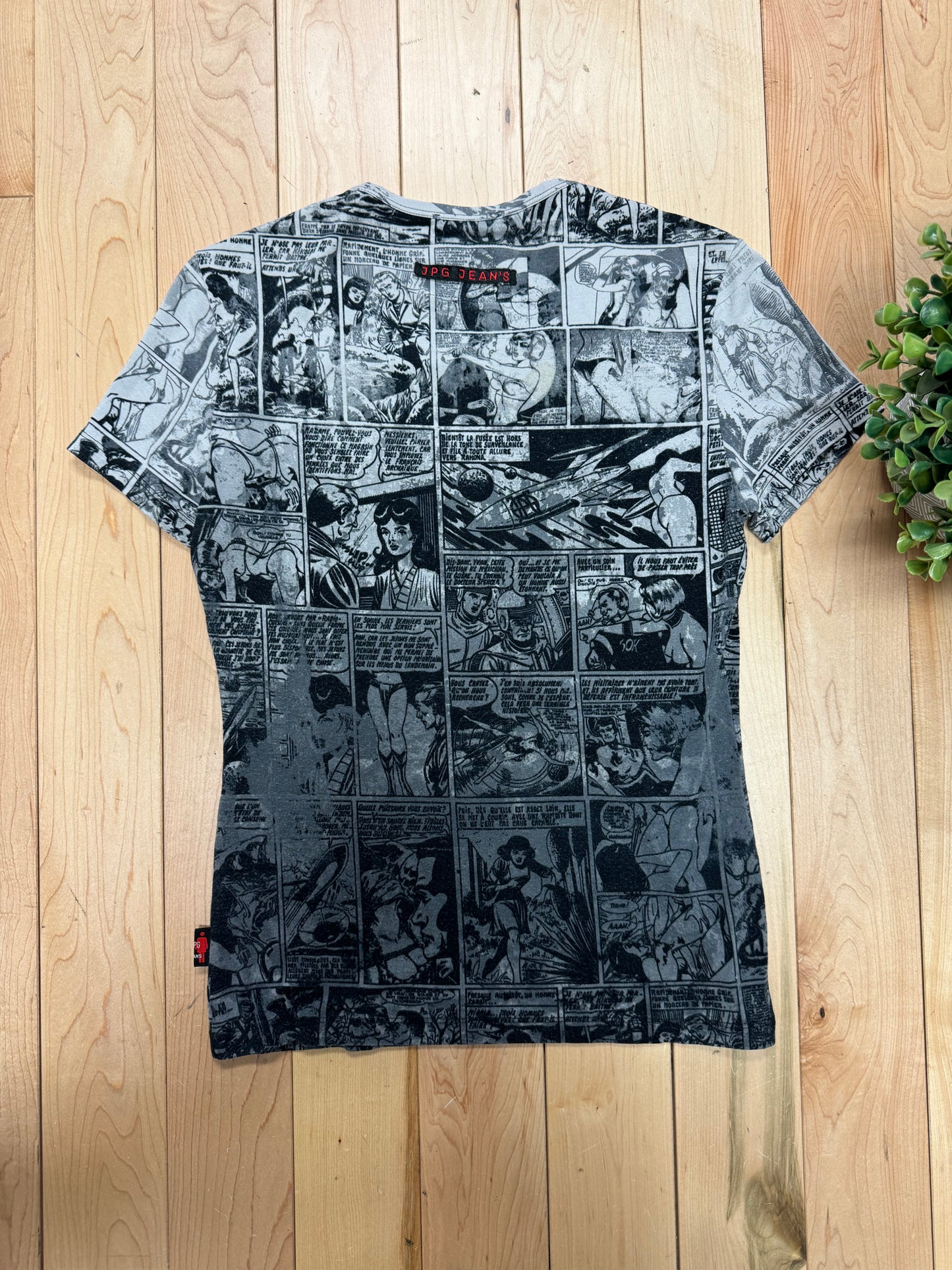 1995 Jean Paul Gaultier ‘Comic Strip’ Mesh Short Sleeve T-shirt