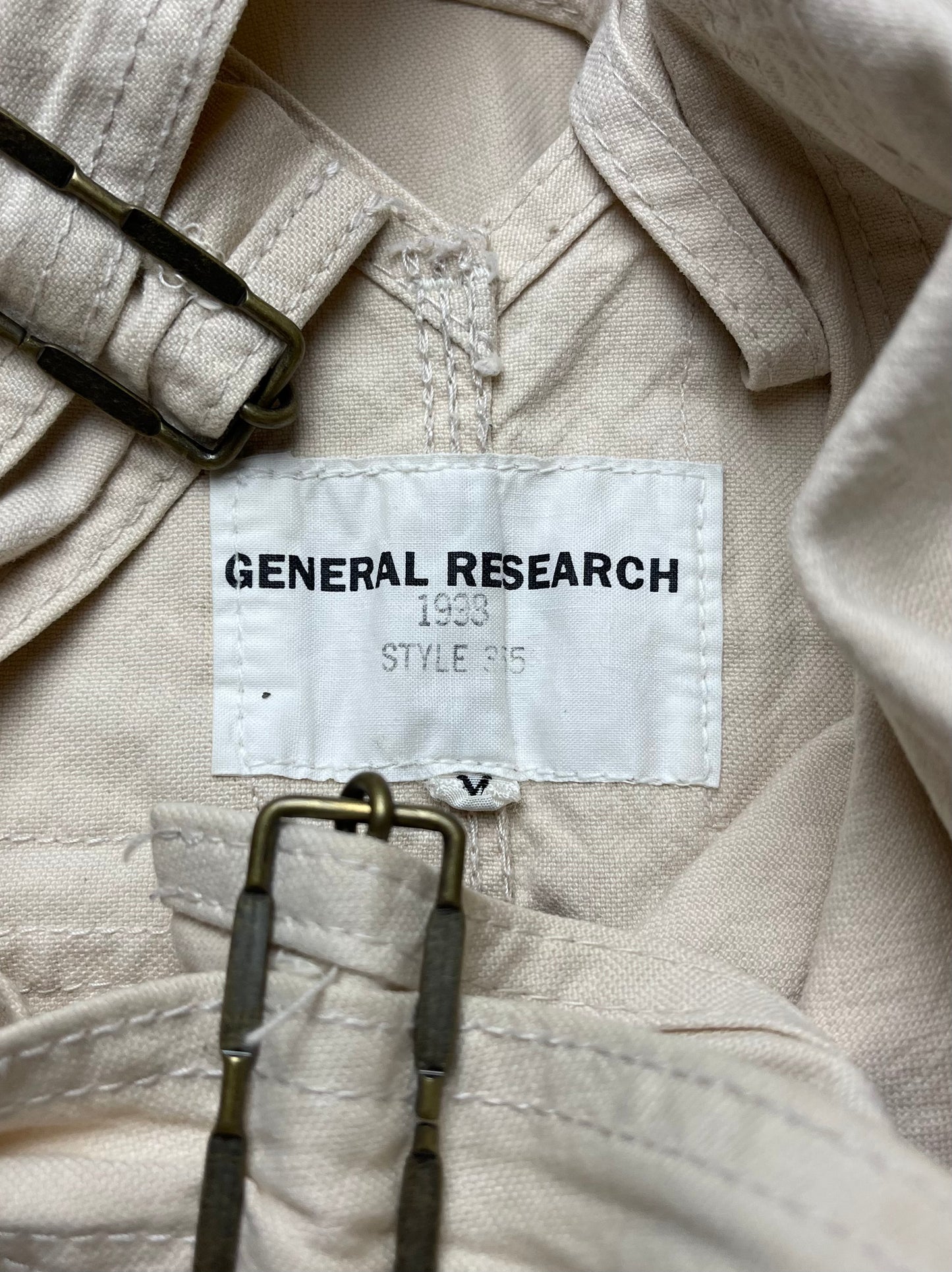 1998 General Research Parasite Pocket Cream White Overalls