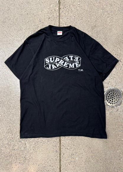 AW2018 Supreme ‘Eternal’ Infinity Loop Black Graphic T-Shirt