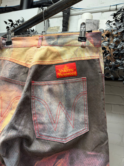 AW1993 Vivienne Westwood ‘Hercules & Omphale’ Full Print Denim