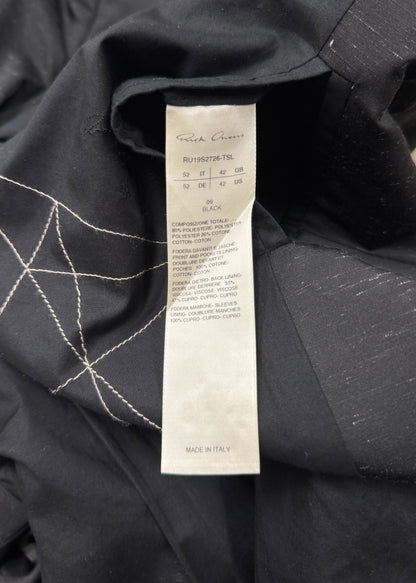 SS2019 Rick Owens ‘Babel’ Speckled Black Blazer