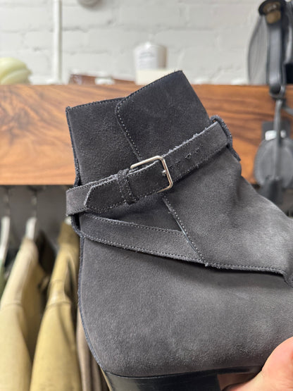 Saint Laurent ‘Jodhpur’ Charcoal Grey Suede Boots