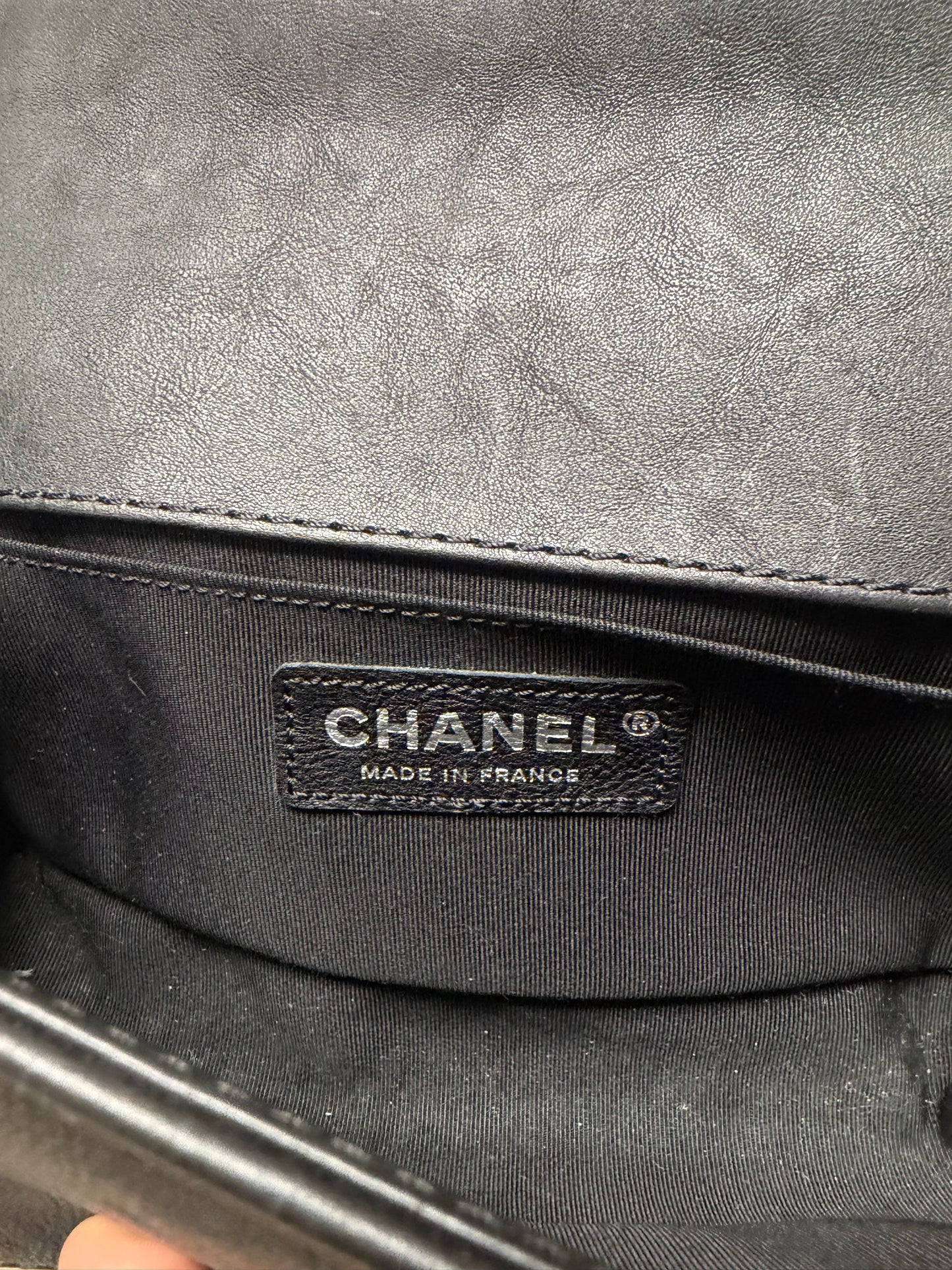 2013 Chanel ‘Paris Dallas’ Black Quilted Leather ‘Boy Bag’ Purse
