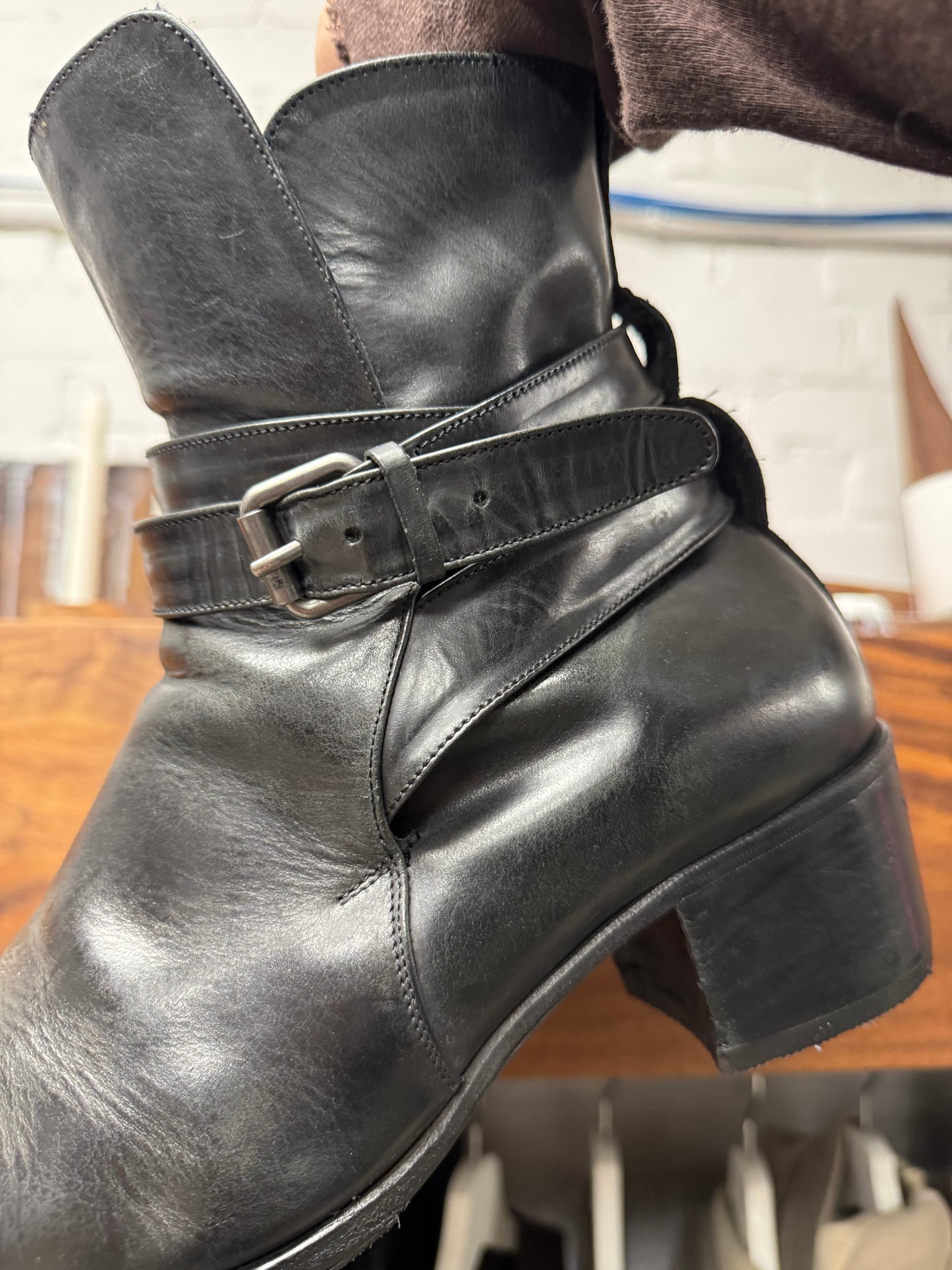 2000s Yves Saint Laurent by Tom Ford ‘Jonny Jodhpur’ Calfskin Leather Boots