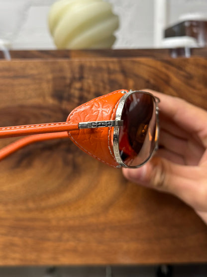 Chrome Hearts ‘Chute’ Leather Eye Cover Sunglasses