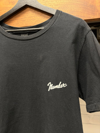 Number (N)ine ‘Fender Logo’ Black Paisley Graphic T-Shirt