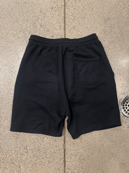 Mihara Yasuhiro ‘Wings’ Embroidered Black Sweat-Shorts