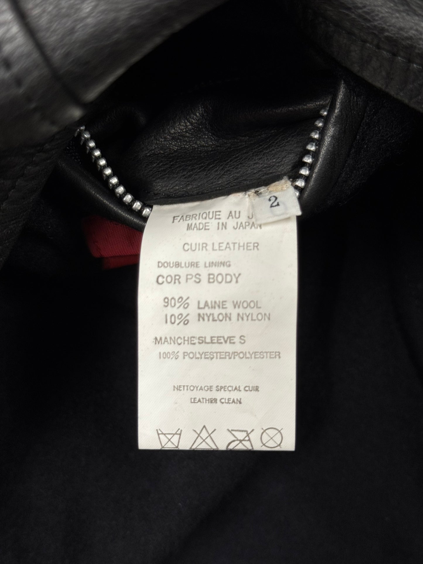 Vintage Yohji Yamamoto Y’s ‘Horse Hide’ Belted Leather Jacket