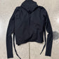 Rick Owens DRKSHDW ‘Wrap’ Black Drawstring Hoodie