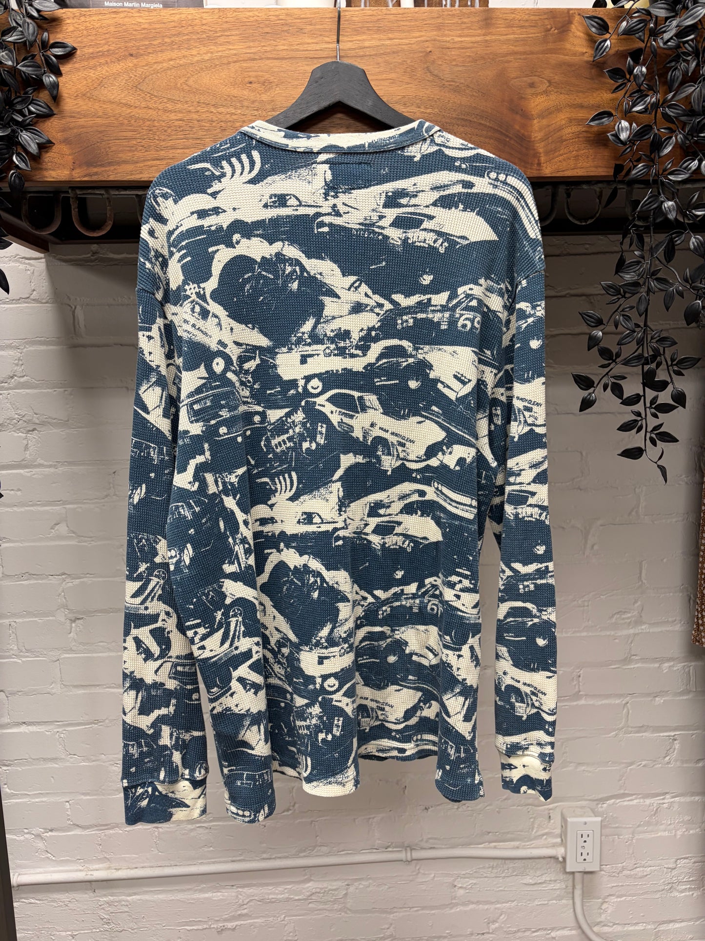 AW2024 Supreme x Hysteric Glamour Thermal ‘Car Crash’ Long Sleeve Shirt