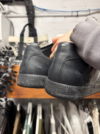 Maison Margiela ‘Silver Dipped’ Black G.A.T. Low Top Sneakers