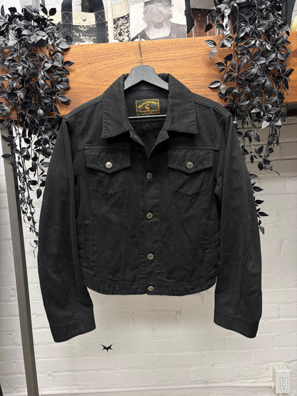 Vivienne Westwood ‘Angelomania’ Cropped Black Denim Trucker Jacket