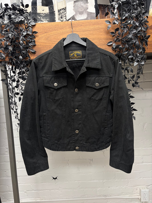 Vivienne Westwood ‘Angelomania’ Cropped Black Denim Trucker Jacket